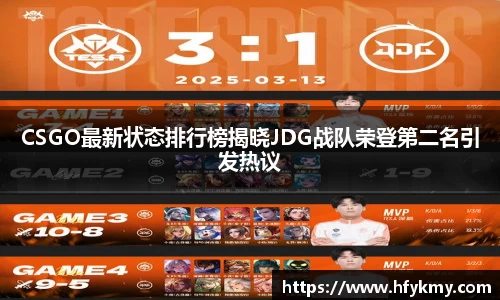 CSGO最新状态排行榜揭晓JDG战队荣登第二名引发热议